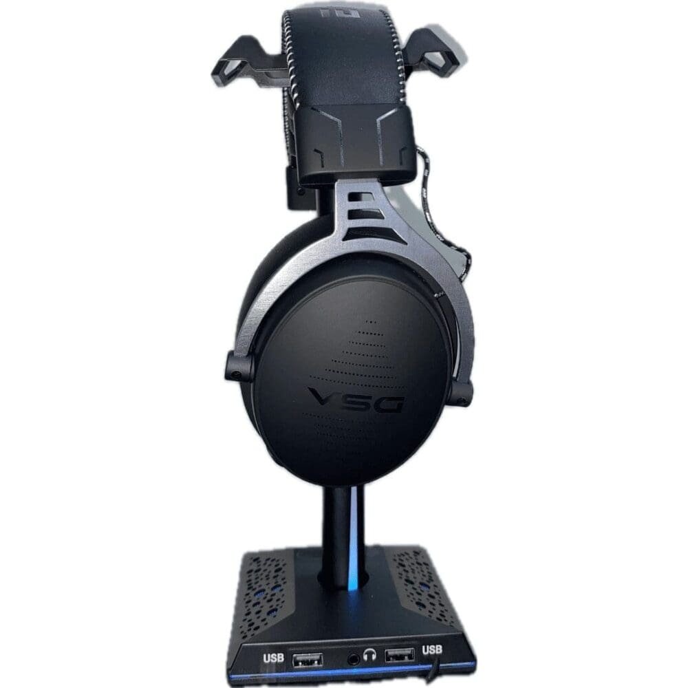 Soporte Para Diadema Wt-And-01 Andromeda Con Iluminación Led Y Puertos Usb - Imagen 3
