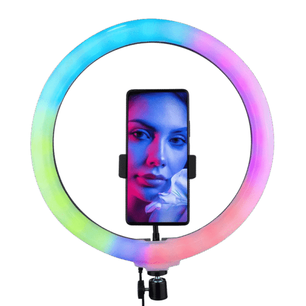 Aro D Luz 33 Cms Rgb+Tripode 2.1mtrs Mj 30555