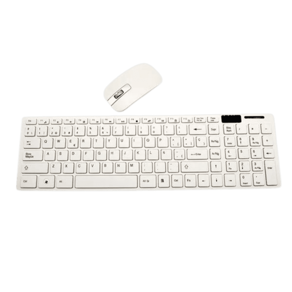 Combo Mouse Teclado Inalámbrico White 10306m - Imagen 4