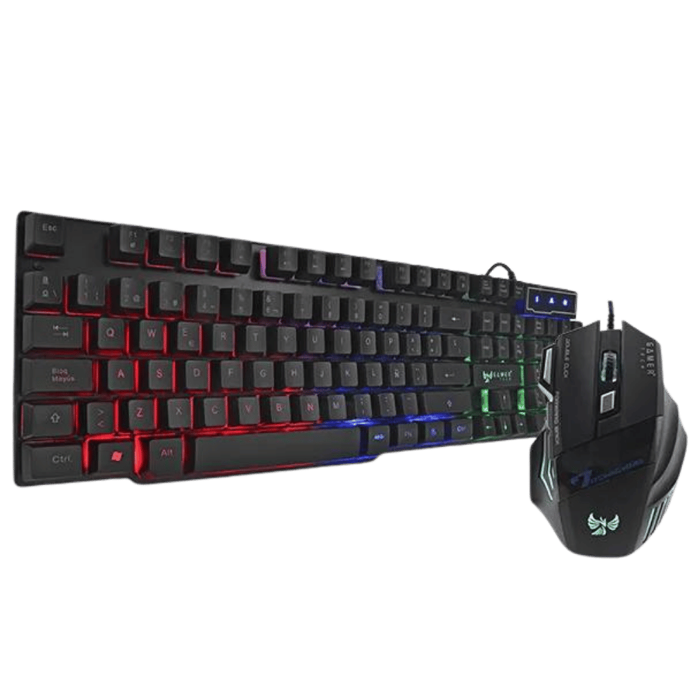 Teclado gamer y mouse gamer sale