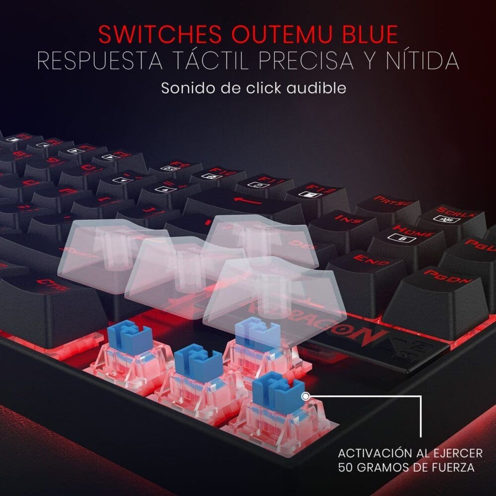 Combo Redragon Teclado/Mouse K552-Rgb - Imagen 4