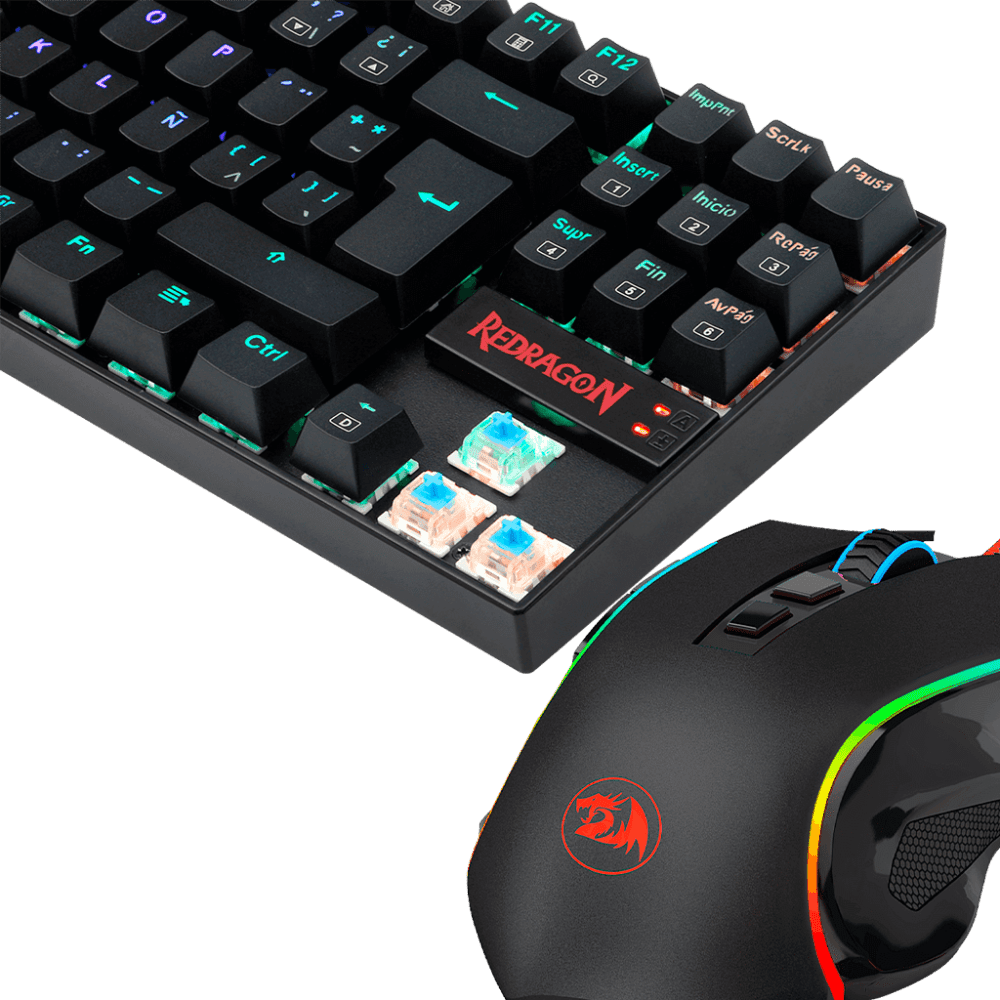 Ultimate Redragon Combo: K552-RGB + H818 Headset + GT700 Pad - Imagen 2