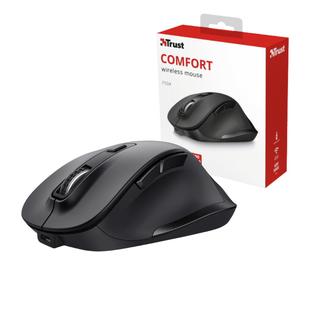 Mouse Trust Fyda Inalámbrico con Batería Recargable