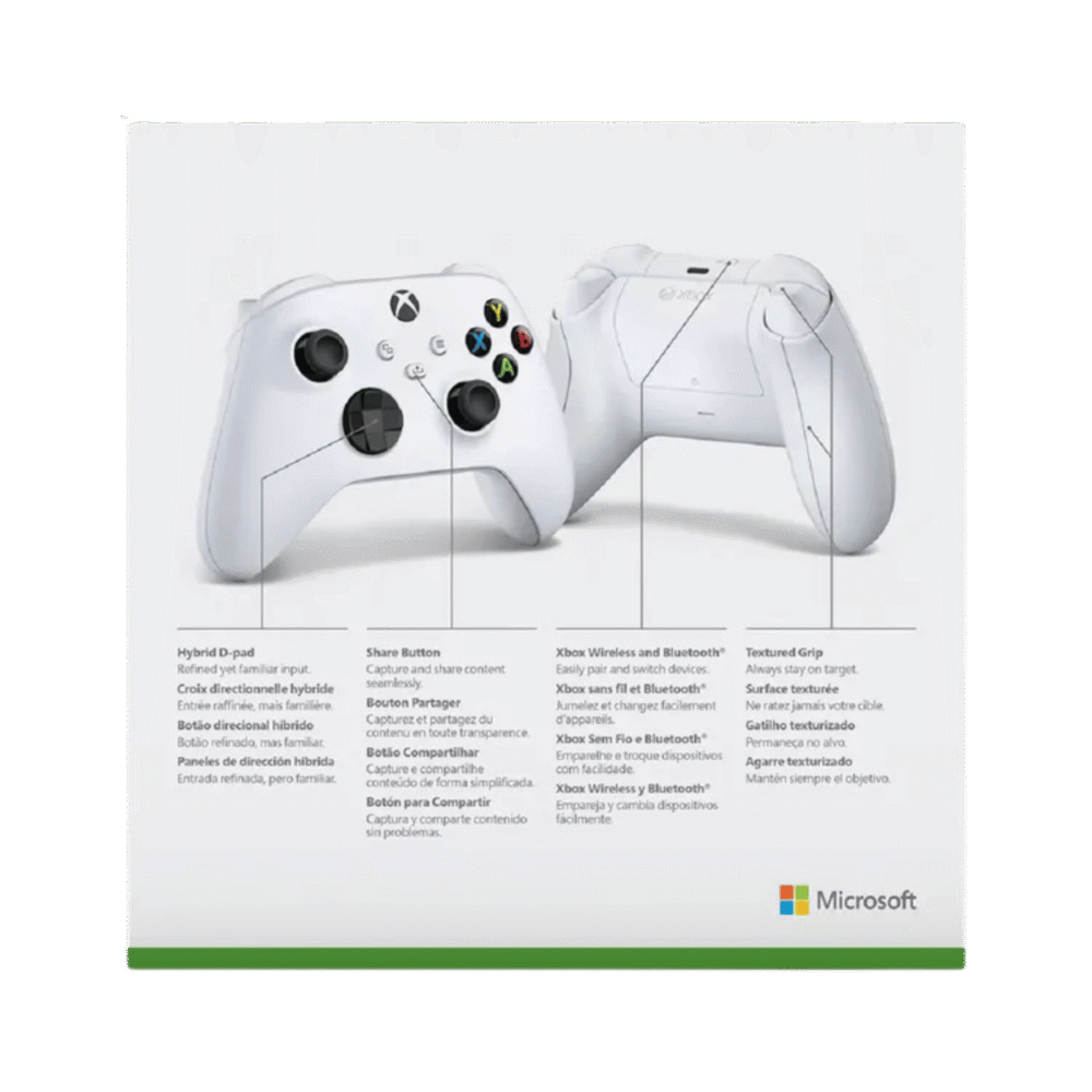 Control Xbox One Blanco Robot QAS-00007 Original - Imagen 4