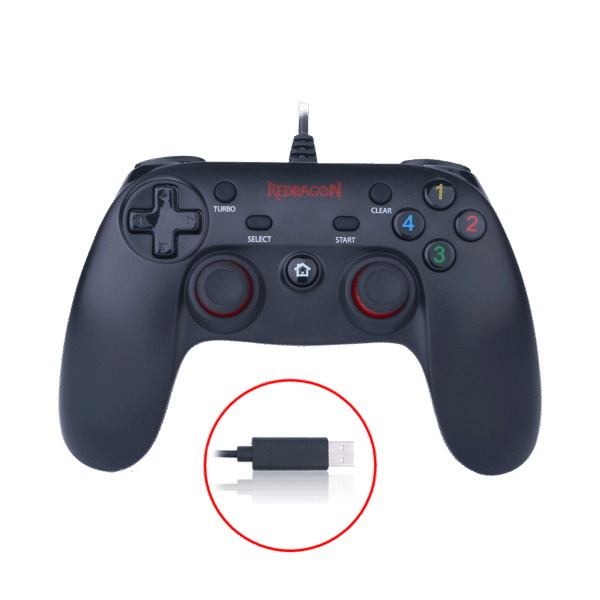Control De Juegos Alambrico Redragon Saturn G807 (Negro)