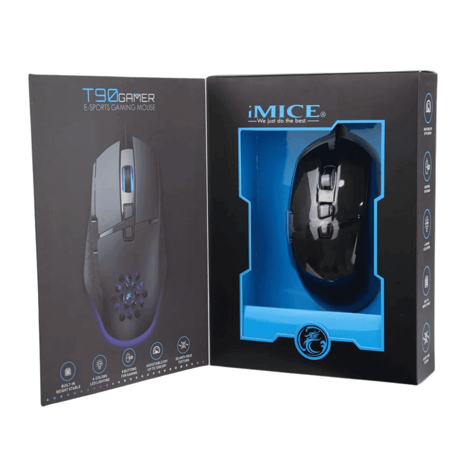 Mouse Gamer 8d Retro T90 80378 - Imagen 5