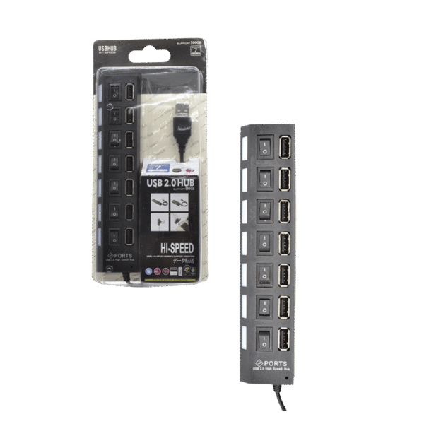 Hub Usb 2.0 Switch Led X7 Hub5 10800