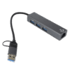 Hub Usb Tipo C Dual Rj45 Base 1000 LH033 11229 - Thumbnail Image 2