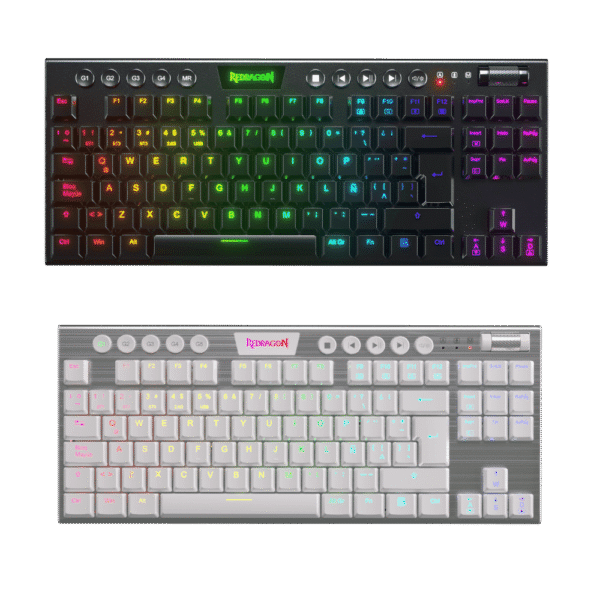 Teclado Alambrico Gamer Redragon Horus Tkl K622 Rgb Switch Rojo