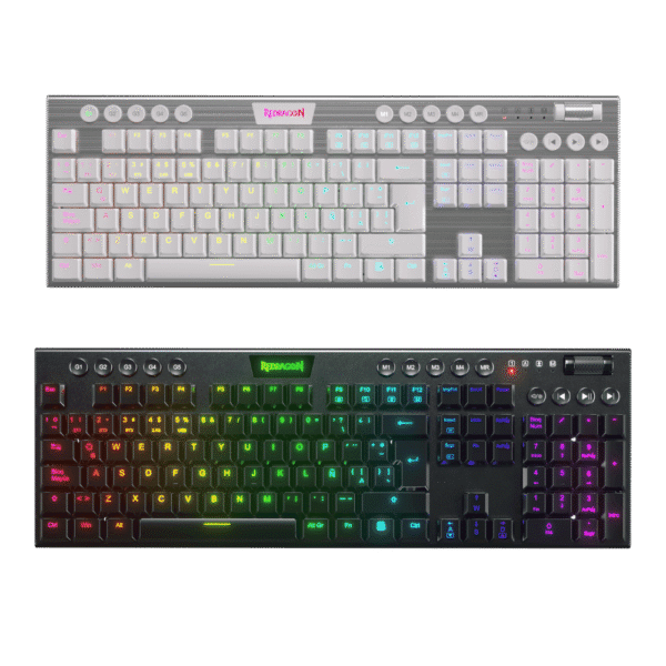 Teclado Alambrico Gamer Redragon Horus K619 Rgb Switch Rojo