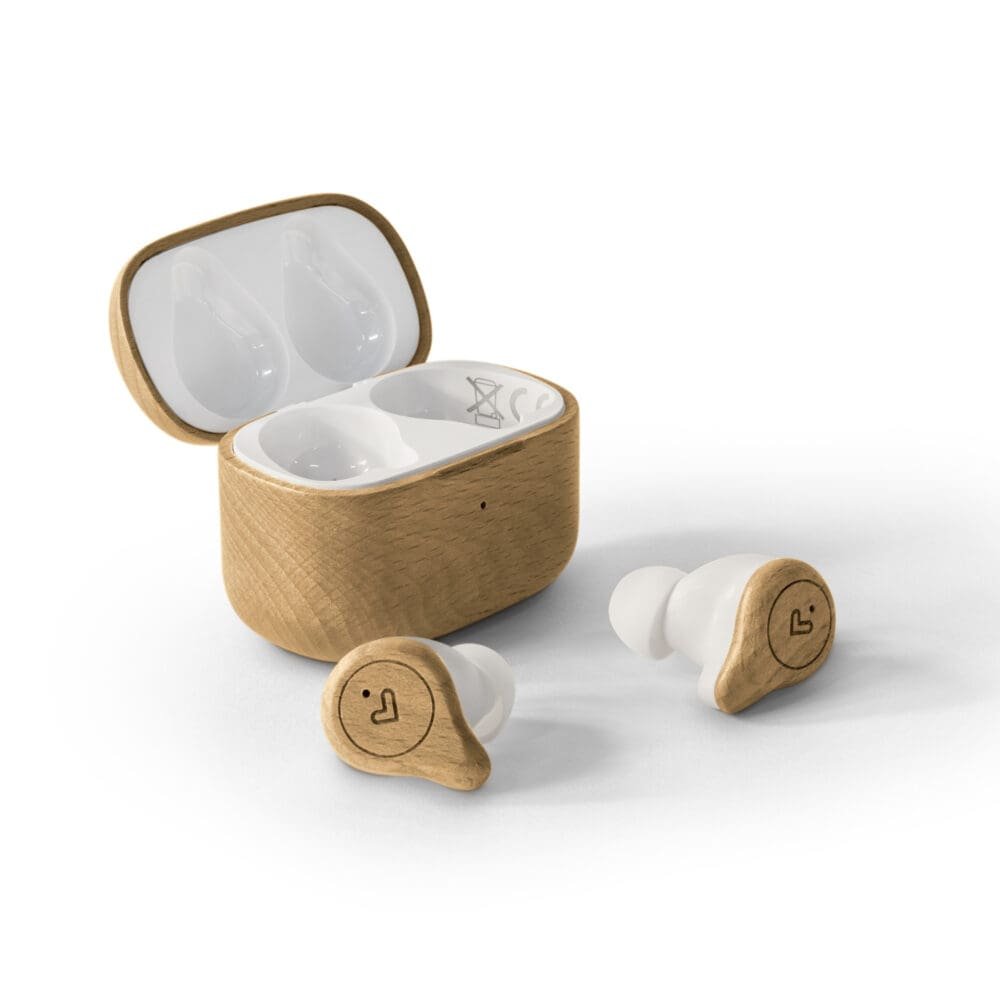 Audífonos Energy Sistem Eco True Wireless Beech Wood / Inalámbricos Madera De Haya - Imagen 4