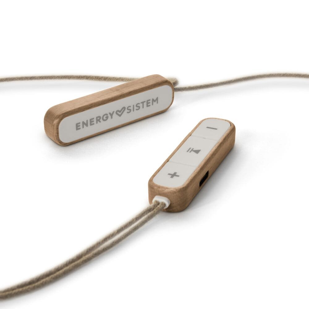 Audífonos Energy Sistem Eco Bluetooth Con Cable Madera De Haya - Imagen 5