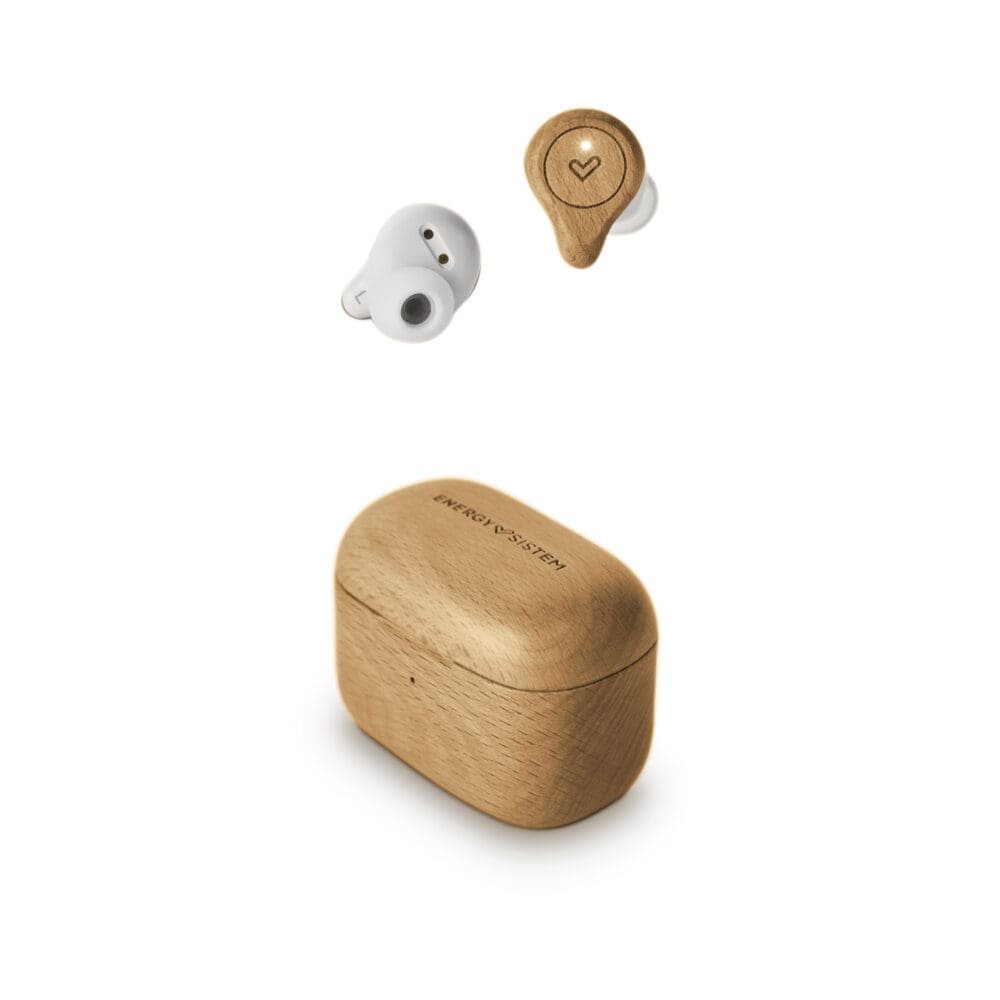 Audífonos Energy Sistem Eco True Wireless Beech Wood / Inalámbricos Madera De Haya