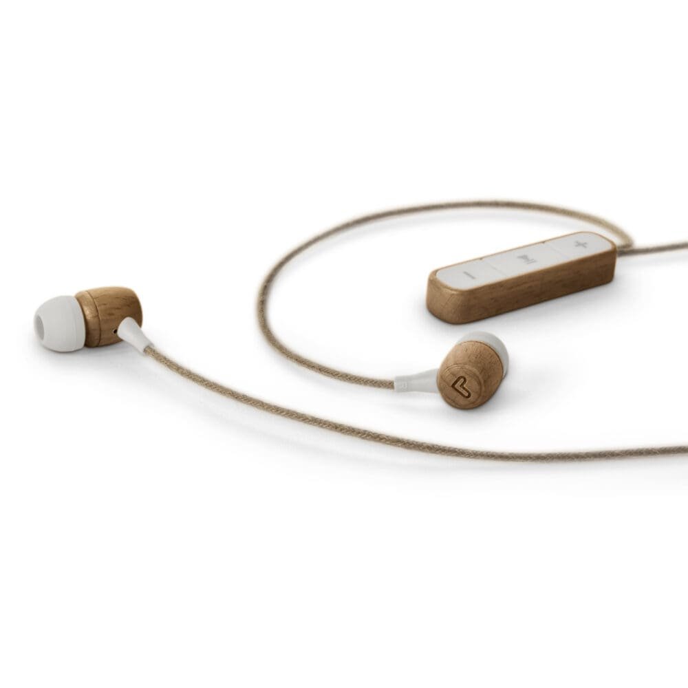 Audífonos Energy Sistem Eco Bluetooth Con Cable Madera De Haya - Imagen 2