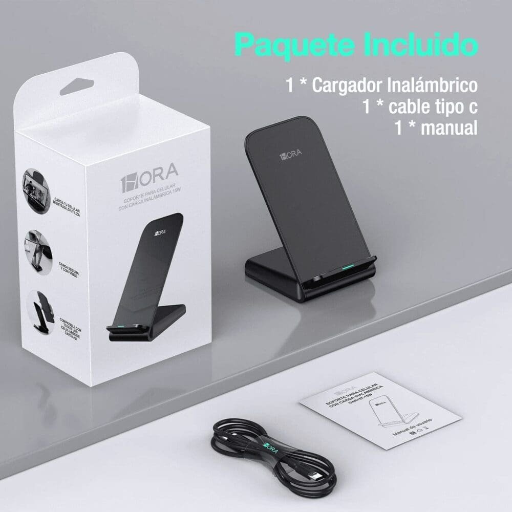 Cargador 1hora Gar157 Inalámbrico 15w Blanco - Imagen 2