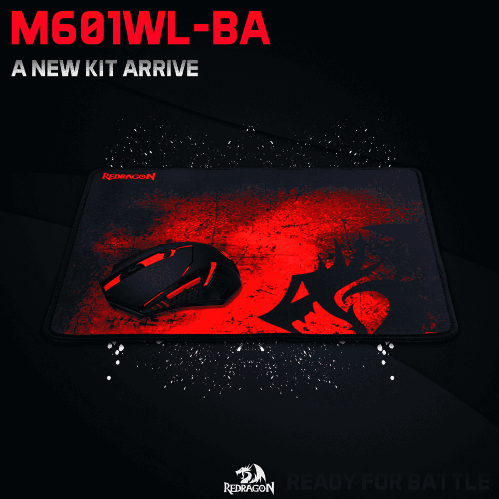 Combo Gamer Mouse Wifi Y Pad M601wl-Ba - 2400 Dpi - Imagen 2