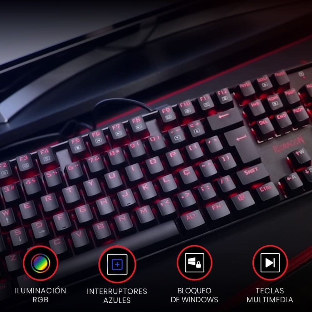 Combo Teclado y Mouse 2 en 1 REDRAGON K551 RGB - Imagen 9