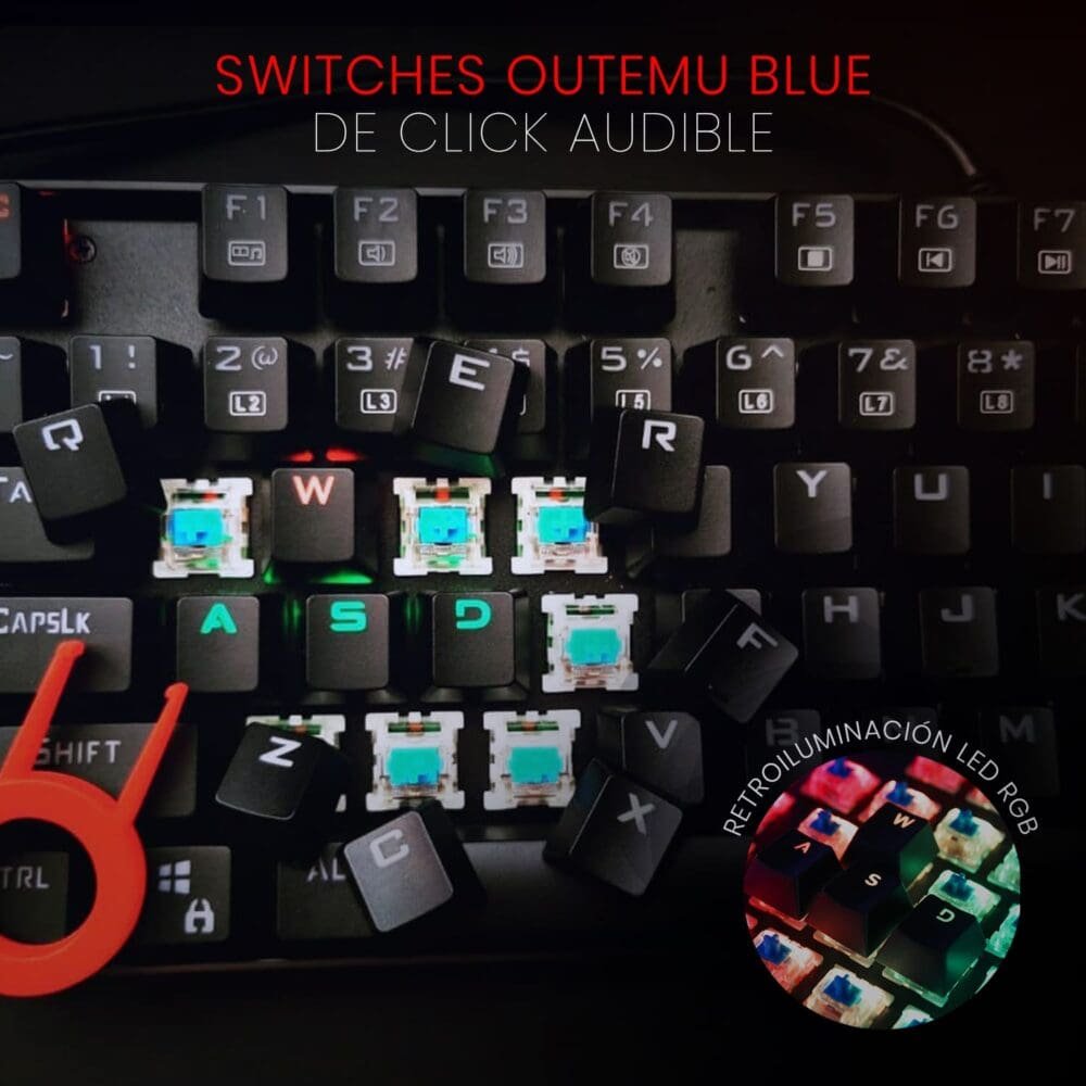 Combo Teclado y Mouse 2 en 1 REDRAGON K551 RGB - Imagen 10