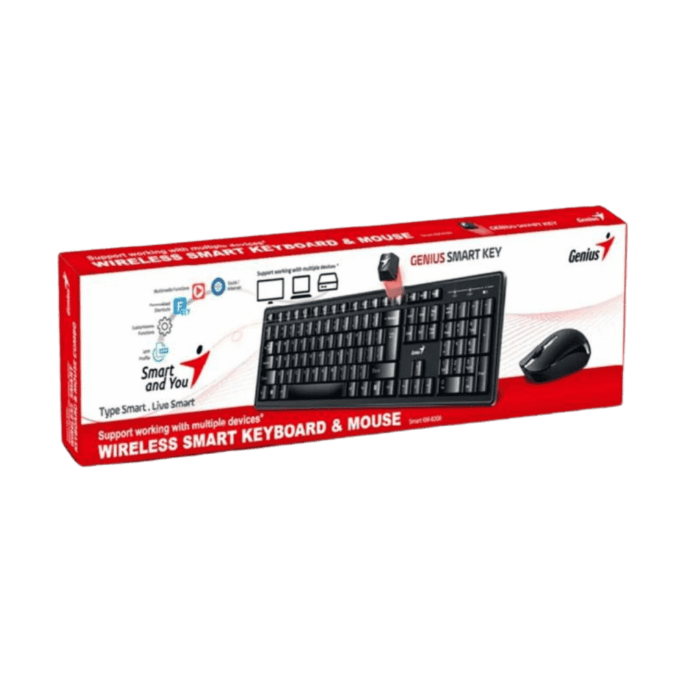 Combo Genius Teclado + Mouse KM-8200 Dual color Inalambrico - Imagen 3