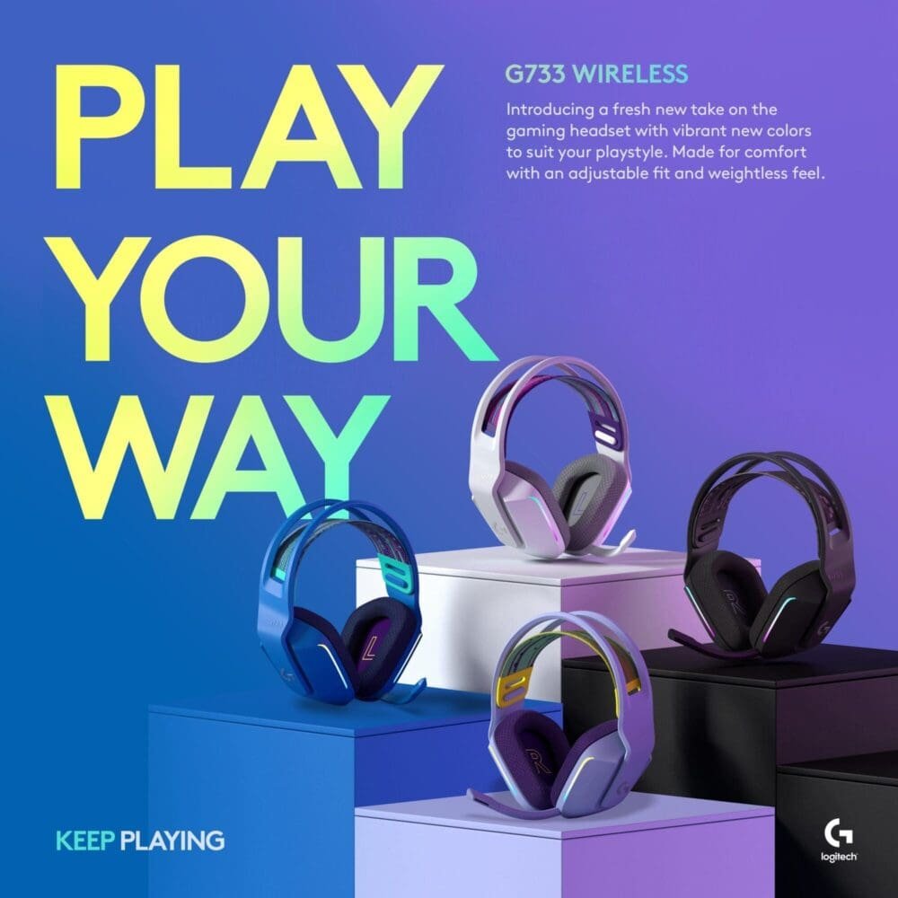 Diadema Gamer Logitech G733 Inalambrico - Imagen 7
