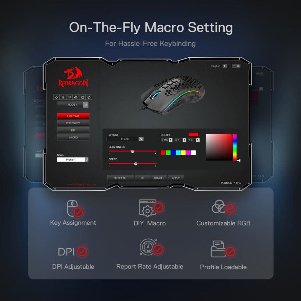 Mouse Inalambrico Redragon Storm Pro M808-Ks - Imagen 6