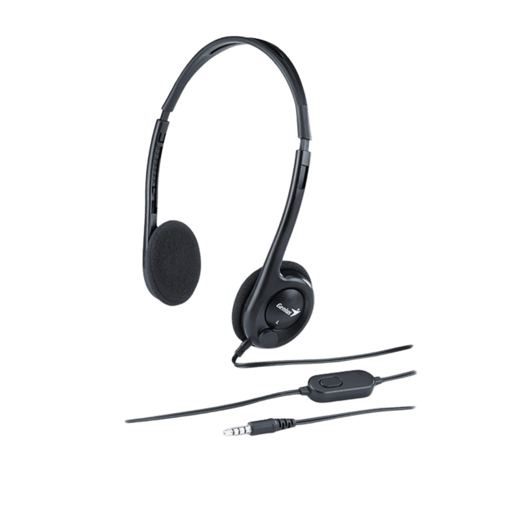 Audifono Diadema Genius HS-200C 2 Plug 3.5mm Negro