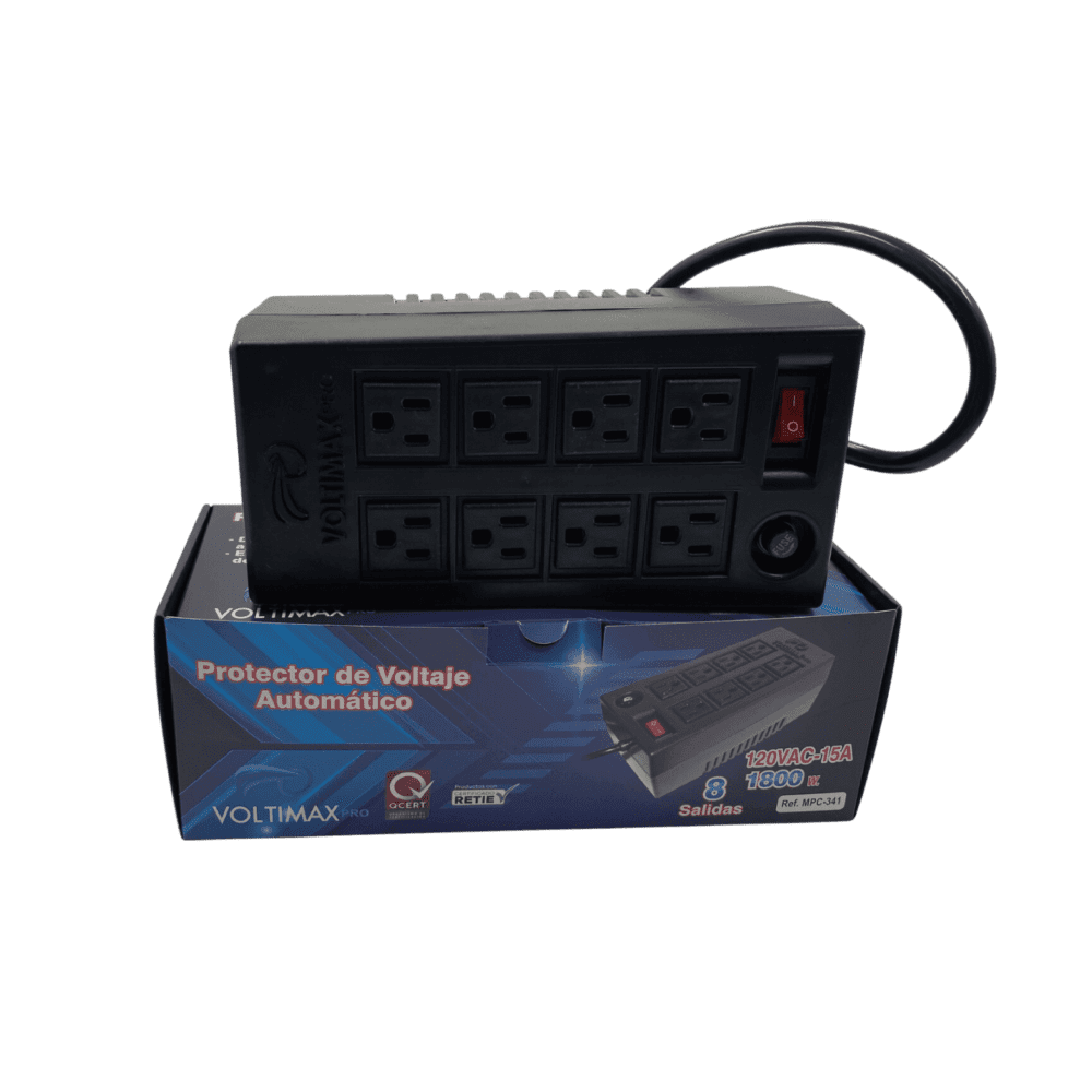 Protector De Voltaje Voltimax Pro 1.800 W Mpc-341 - Imagen 2