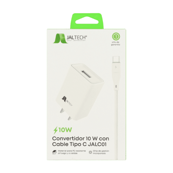 Cargador 10w Con Cable Tipo C Jal C01 Jaltech 30634