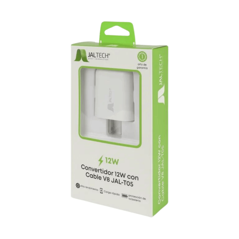 Cargador Jaltech 12w Con Cable V8 Jal T05 30642 - Imagen 4