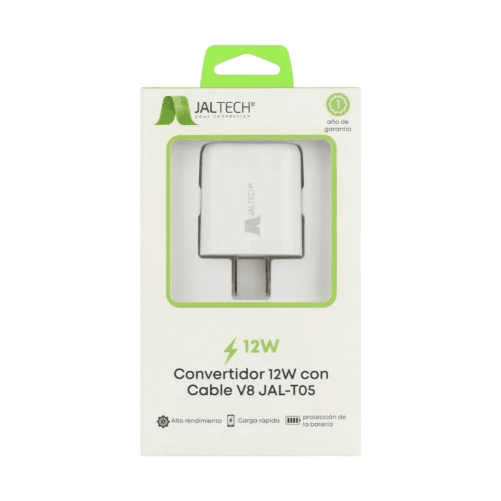 Cargador Jaltech 12w Con Cable V8 Jal T05 30642 - Imagen 5