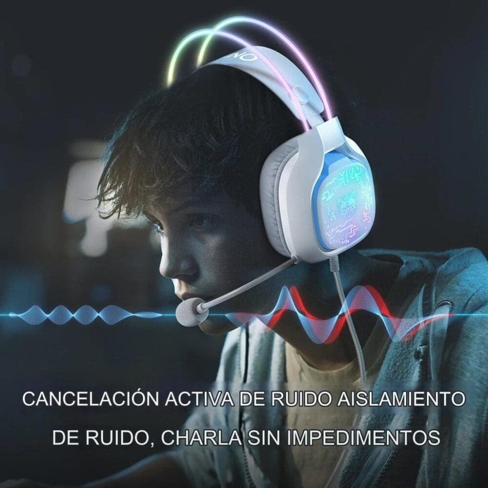 Audífonos Onikuma X22 Usb Rgb Jal-22 - Imagen 4
