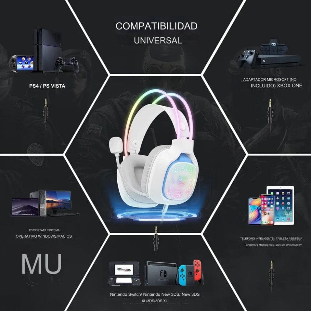 Audífonos Onikuma X22 Usb Rgb Jal-22 - Imagen 6