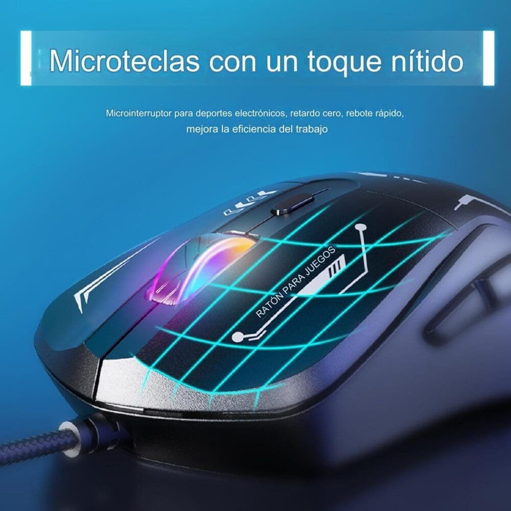 Mouse Gamer Onikuma Cw917 Rgb 3600dpi - Imagen 5