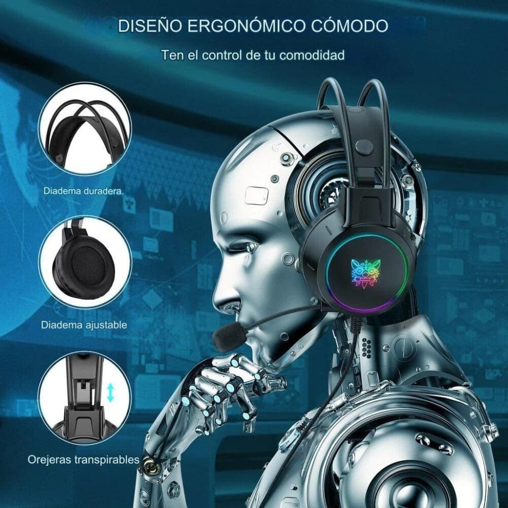 Audífonos Onikuma X15 Pro Rgb Jal-15pro - Imagen 3
