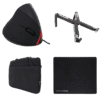 Combo Office Mouse Vertical FUT + Funda 14″ + Pad + Stand X1