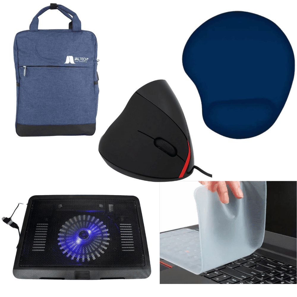 Combo Office: Base N191 + Membrana 14″ + Morral 15″ + Mouse FU