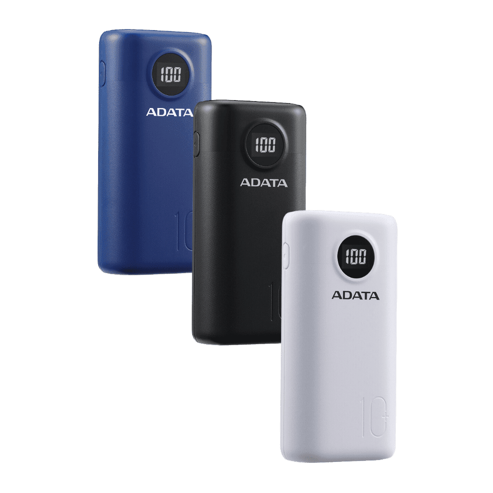 Cargador portátil Adata AP10000QCD-DGT-CBK, 10000mAh, 3xUSB