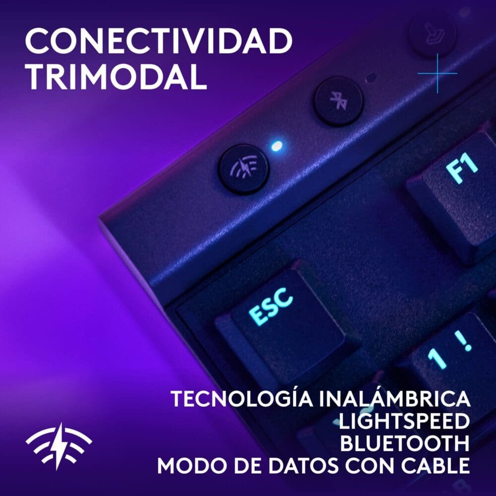 Teclado Gamer Mecánico Inalámbrico Logitech G515 TKL LIGHTSPEED RGB - Imagen 5