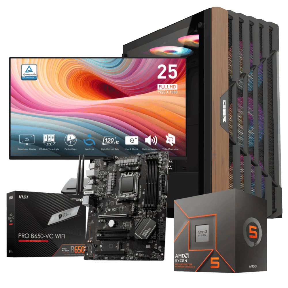 Equipo Master WVB65W85GM116G: Ryzen 5 8500G + 32GB + SSD 1 Tera + F.650W + Monitor