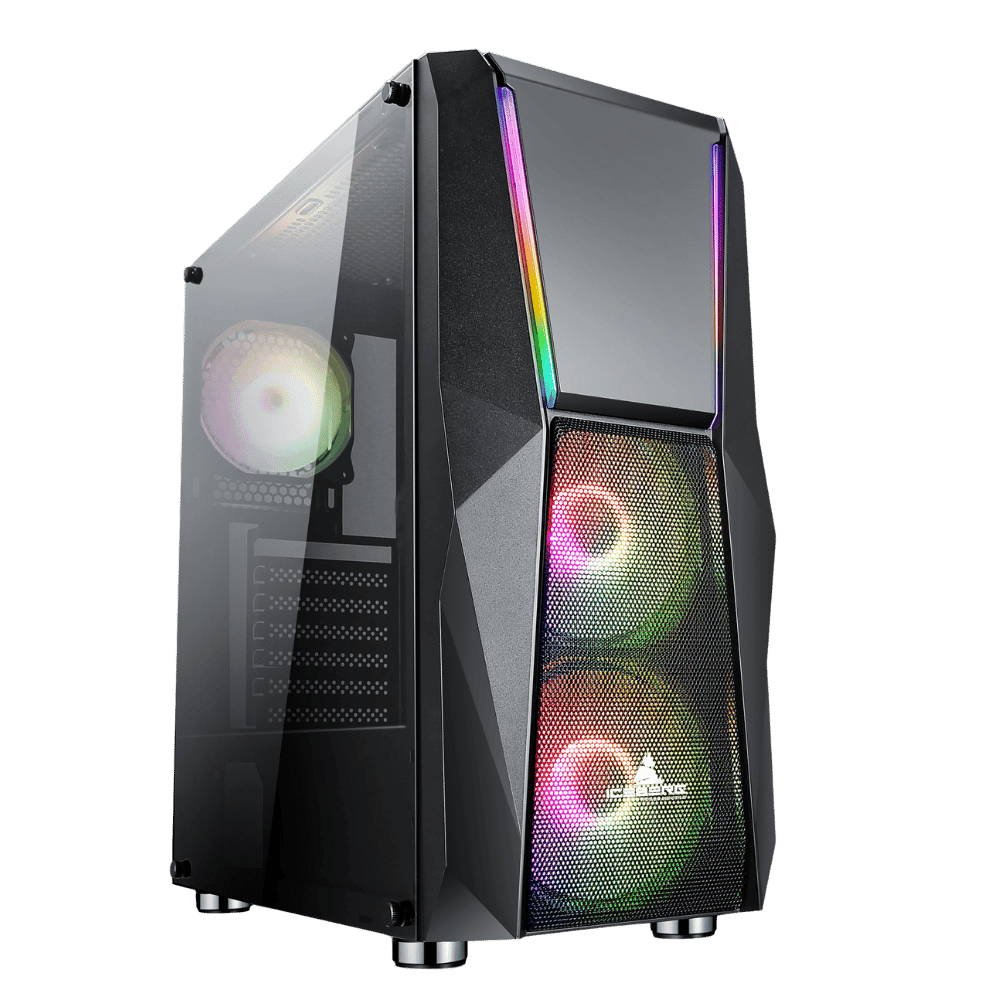 Caja Chasis Iceberg Turbo Z10 / EATX / 5 Ventiladores + 2 Tiras ARGB
