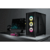 Chasis inteligente para PC ATX semitorre con cristal templado iCUE 5000X RGB, negro (10)