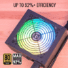 Fuente de alimentación Aerocool Dorado 750W 80+ Gold RGB (7)