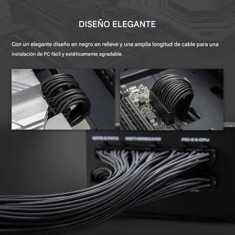 Fuente De Poder, Cougar 80+ Gold Gle Full Modular Atx3.1 Pcie5.1 - Imagen 9