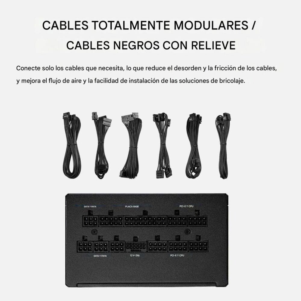 Fuente De Poder, Cougar 80+ Gold Gle Full Modular Atx3.1 Pcie5.1 - Imagen 10