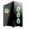 Gabinete Gamer Raidmax Infinita i800 CBF Chrome Black Triple Ventiladores + Ventilador ARGB (1)