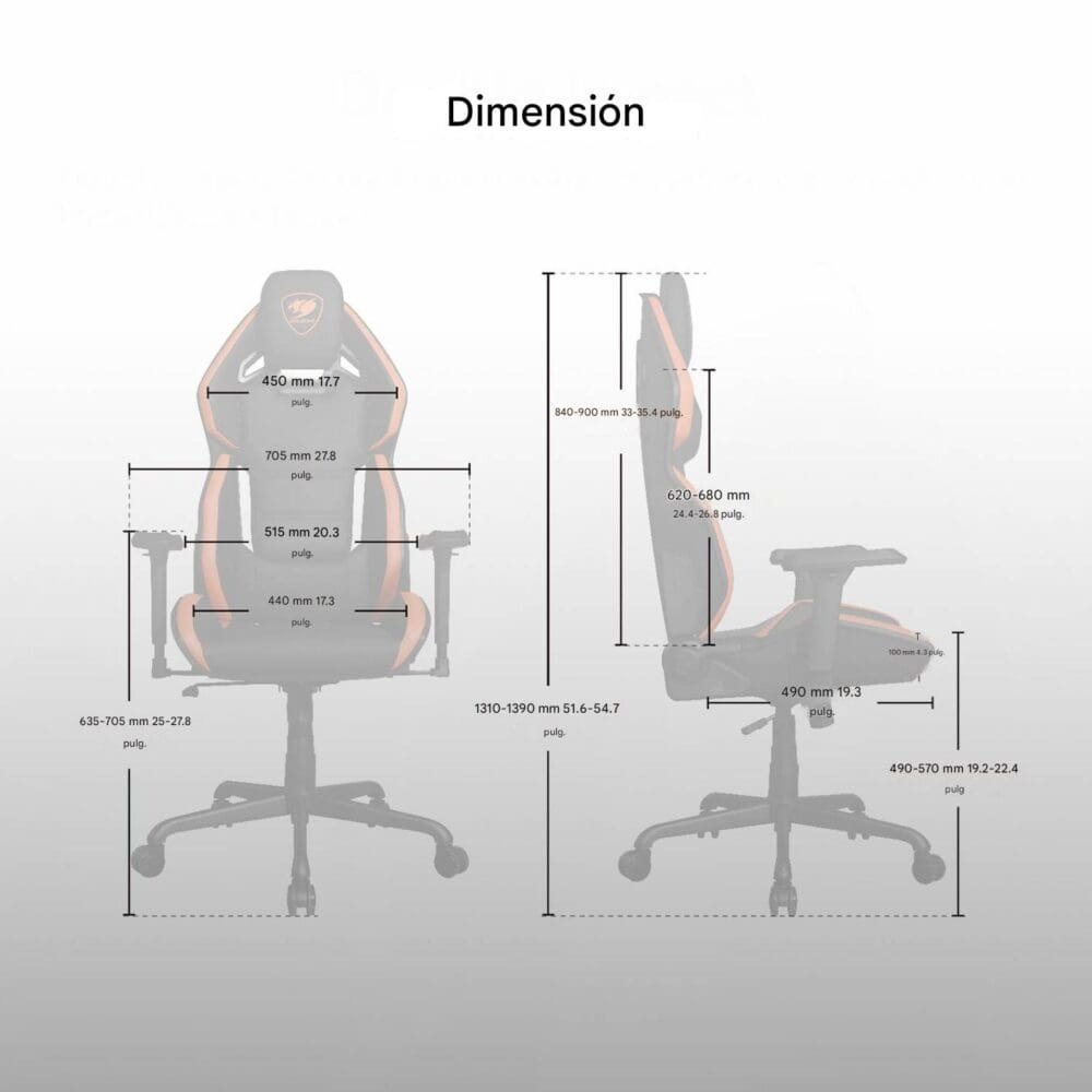 Silla Gamer Cougar Hotrod - Imagen 11