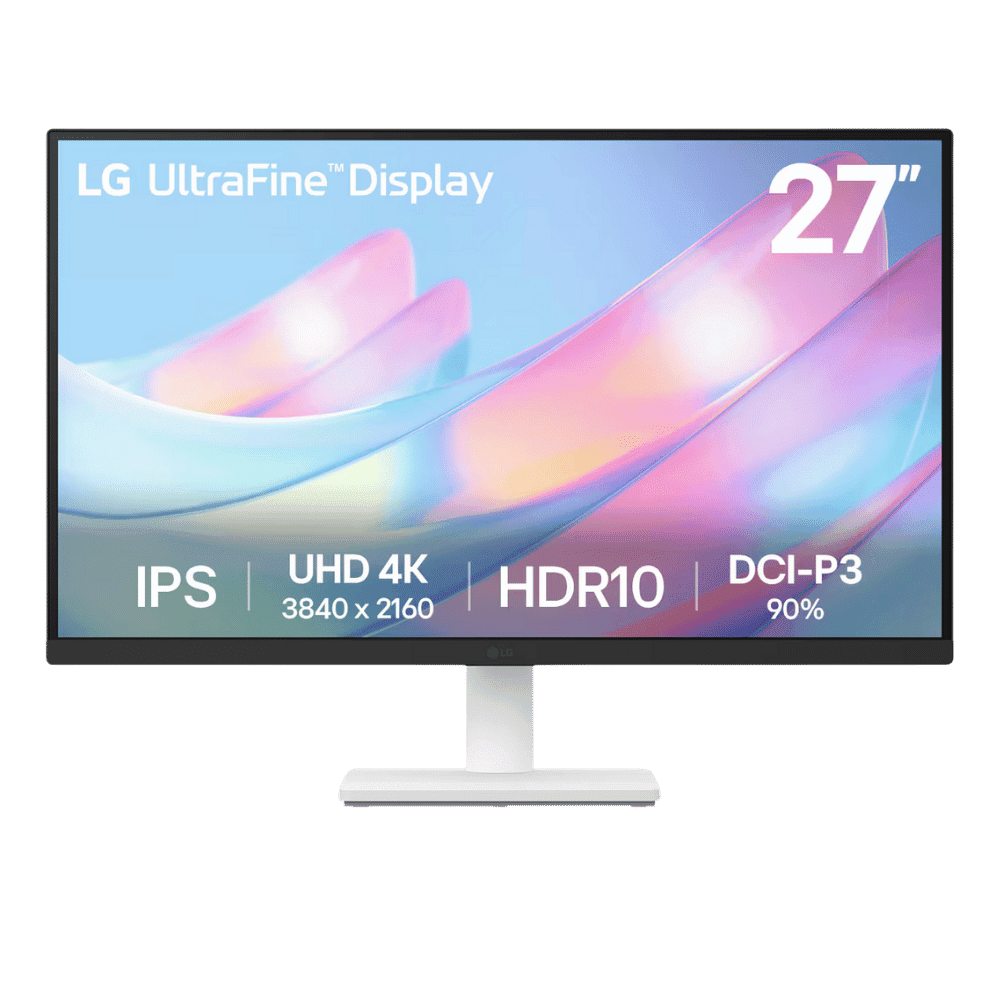 Monitor LG 27 Pulgadas 27US500 4K UHD Plano BlancoNegro (1)