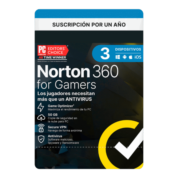 Norton 360 For Gamers 3 Dispositivos 1 Año