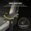 Silla para juegos T3 RUSH Fabric (2029)