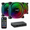 Kit Aerocool 3 Ventiladores Astro 12pro 3 Fans + Controladora (1)